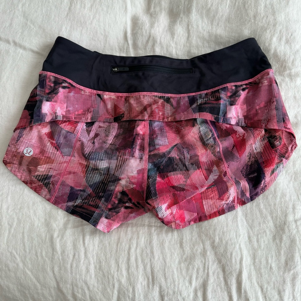 Lululemon Speed Up Short - Sun Dazed Multi Pink/Super Dark